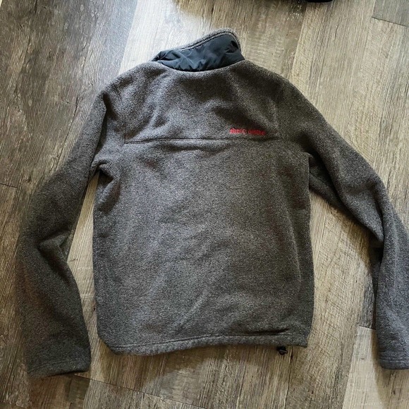 Abercrombie & Fitch Grey Fleece Zip Up Sweatshirt Boys XL 16 - Picture 6 of 7